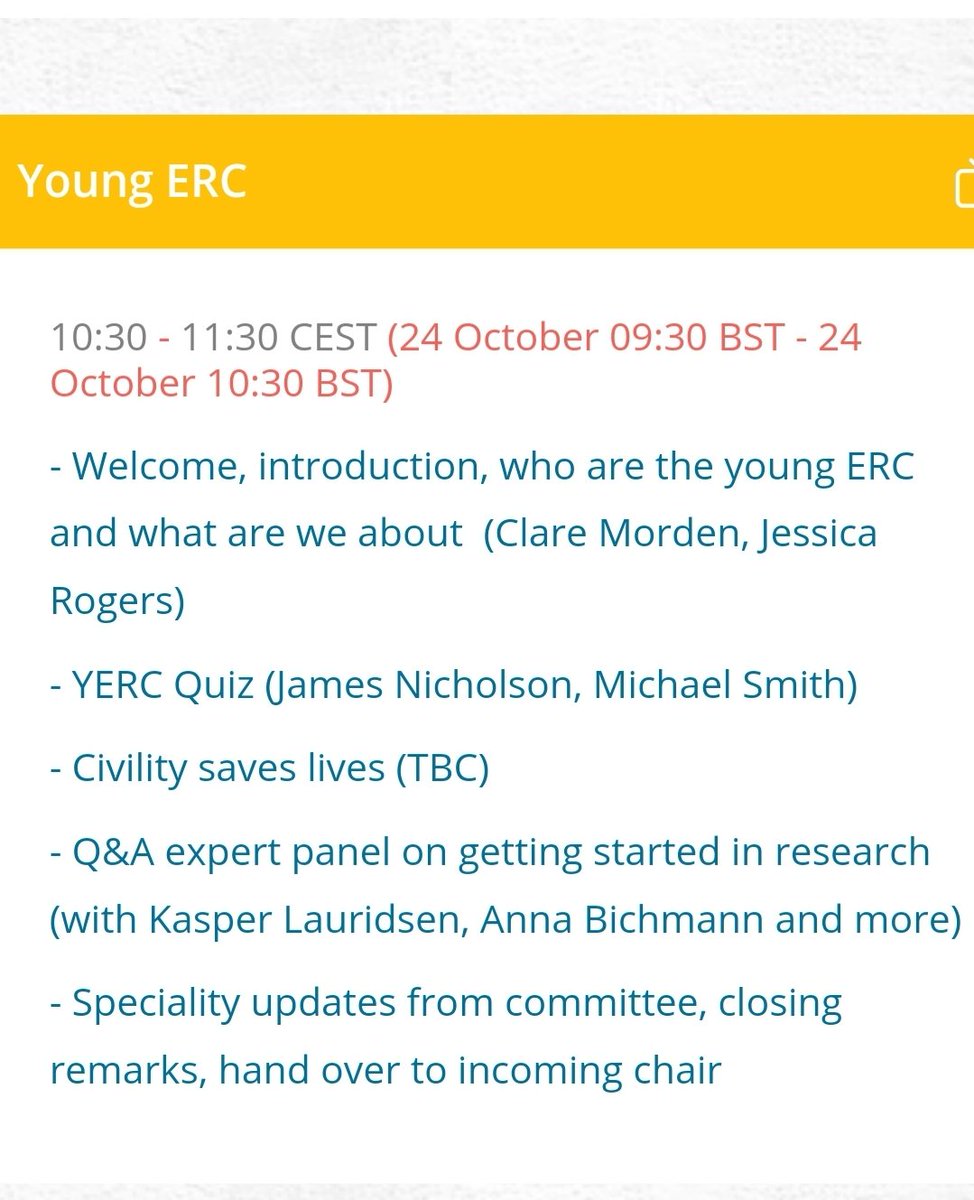 Clare Morden (@drclarem) on Twitter photo Tomorrow is the day for all trainees and people early on in their resuscitation career with the YoungERC meeting featuring Civility Saves Lives, also handing over to <a href="/Dr_JRogers/">Jessica Rogers</a> . So proud of what has started <a href="/ERC_resus/">ERC - European Resuscitation Council</a> @erc_young #Resus2020 #RESUS20 <a href="/civilitysaves/">civilitysaveslives</a> Tomorrow is the day for all trainees and people early on in their resuscitation career with the YoungERC meeting featuring Civility Saves Lives, also handing over to <a href="/Dr_JRogers/">Jessica Rogers</a> . So proud of what has started <a href="/ERC_resus/">ERC - European Resuscitation Council</a> @erc_young #Resus2020 #RESUS20 <a href="/civilitysaves/">civilitysaveslives</a>
