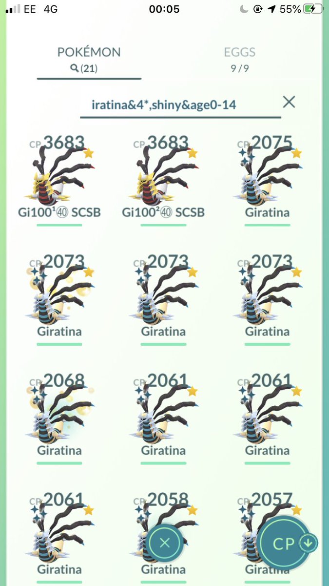 AdamLansPoGo's tweet photo. 300 Giratina Origin raids, 2 hundos and 19 shinies. Very lucky and very happy! Thank you everyone for the invites! https://t.co/WmaeUS6JkY