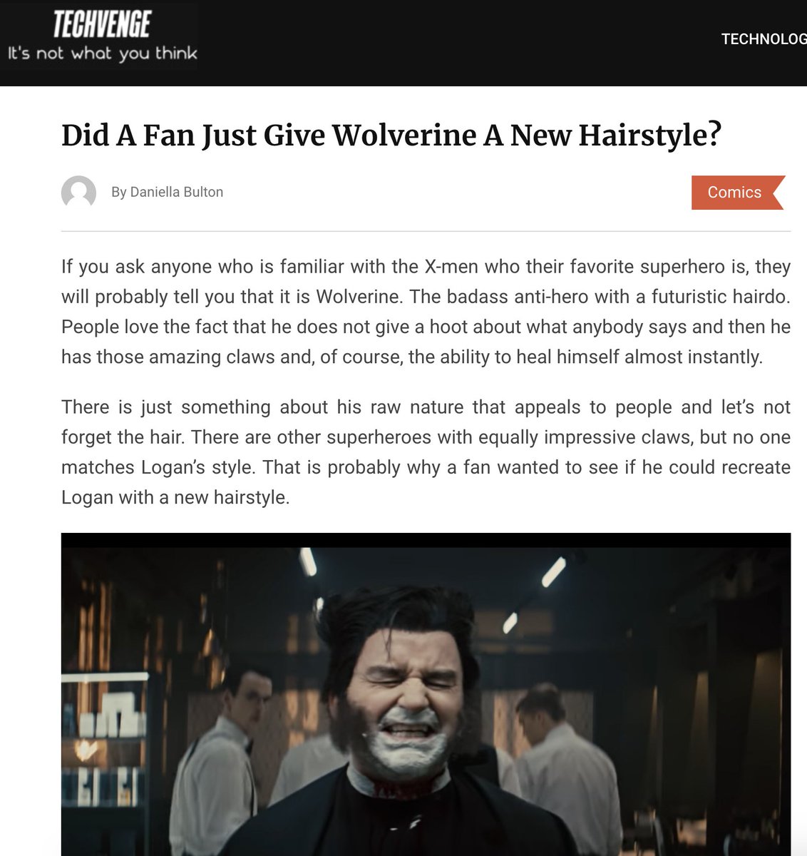 akay_mahmut's tweet photo. A lovely review on our Wolverine fan film 'Close Shave'

#Wolverine #xmen #Marvel https://t.co/ccT47LjjsO
