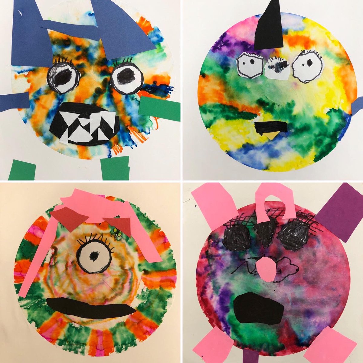 laurarabecain's tweet photo. Kindergarten monsters! Endless imagination with these kinders. #artonacart #parsonsstrong #gsdpride https://t.co/Sz0JbB4kQA