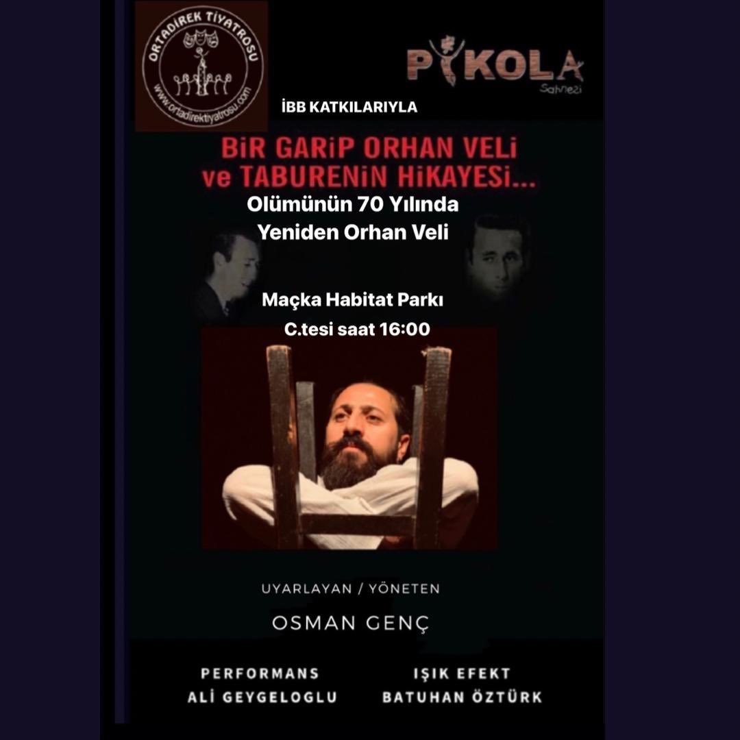 pikolasahnesi's tweet photo. #orhanveli #ortadirektitarosu #birgariporhanvelivetabureninhikayesi #osmangenç61 #ibbkültürsanat #ibb #maçkahabitatparkı #aligeygeloğlu #batuhanöztürk #tiyatro #şiir #SiirSokakta #şiirsporu #şiirsporupikolada #0co https://t.co/OC7gF5ih6k