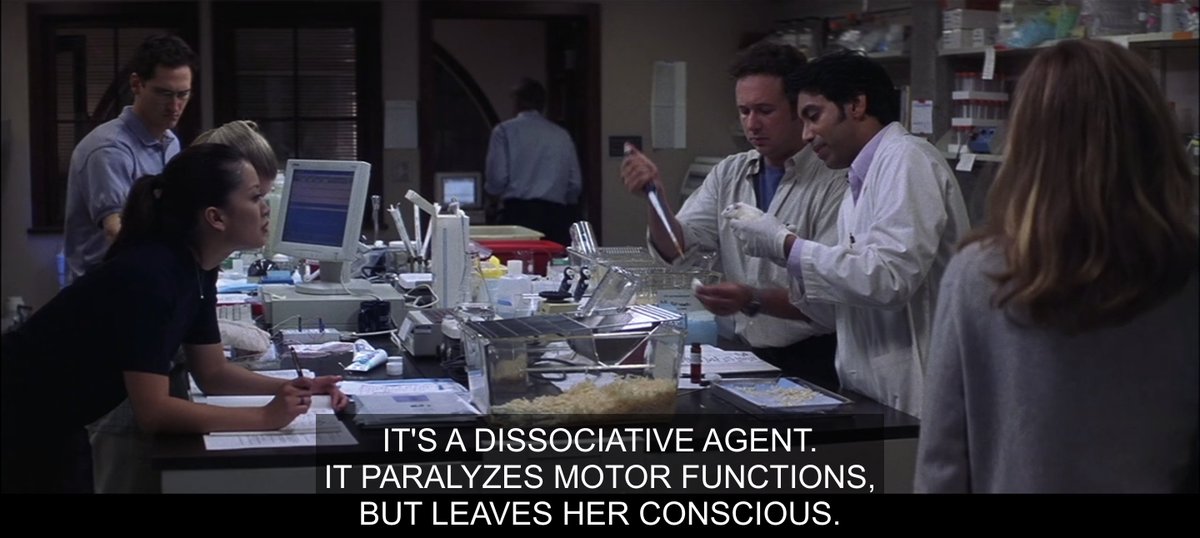 Hey guys do you think we'll need this detailed description of a sedative from scientists talking to each other in a lab while Claire looks Very Concerned for later in the story? Or no?