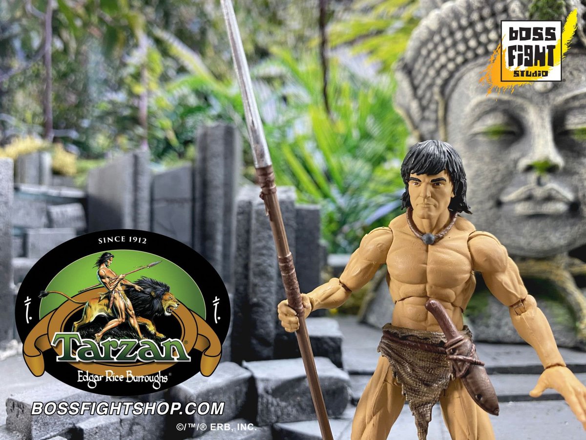 TARZAN AND JANE action figures from <a href="/BossFightStudio/">BossFightStudio</a>—preorder now! bossfightstudio.com/tarzan-2/ #Tarzan #TarzanoftheApes #JanePorter #TarzanandJane #ActionFigures