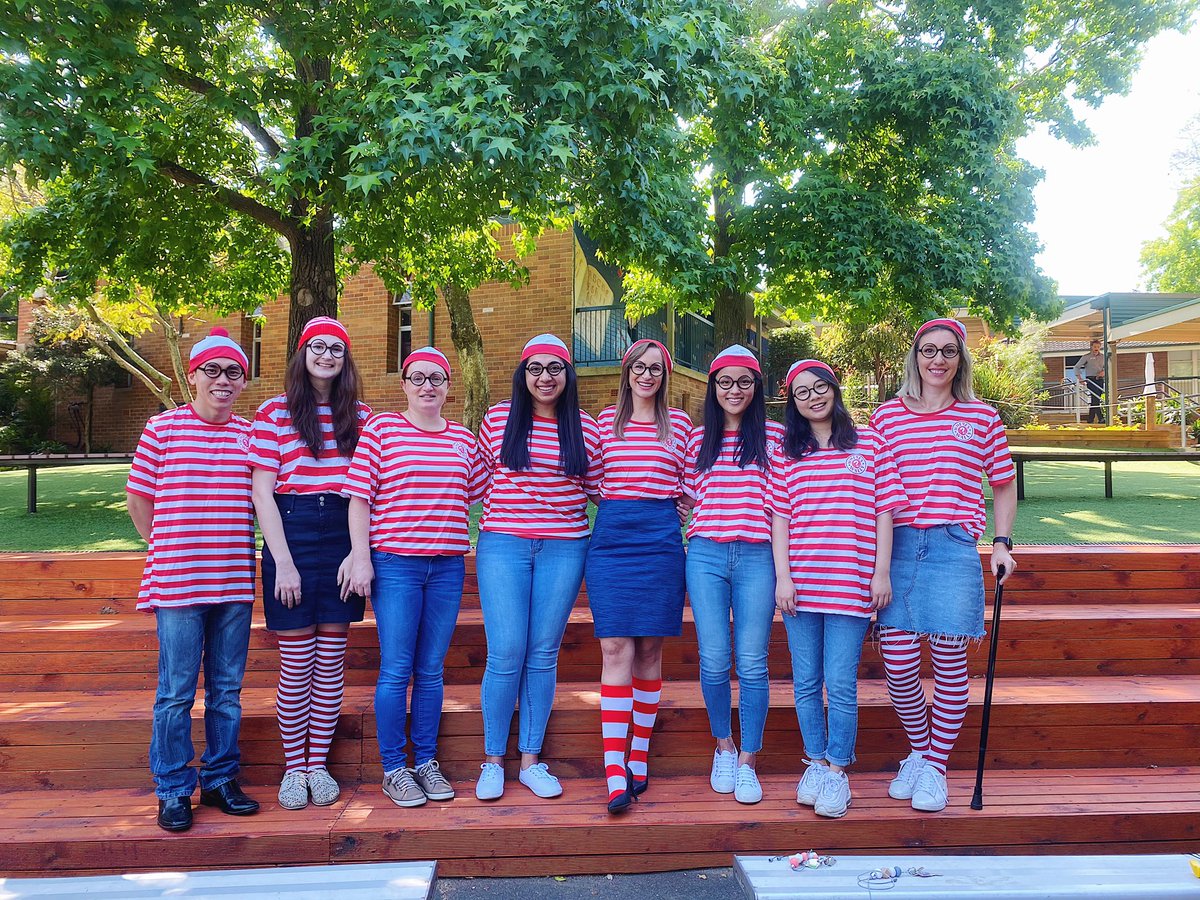 serenaewright's tweet photo. Year 4 Book Week 2020! Love my team and their commitment to providing an amazing day for our students, including finding all the Wally’s at recess! https://t.co/hhPx1Tvsok