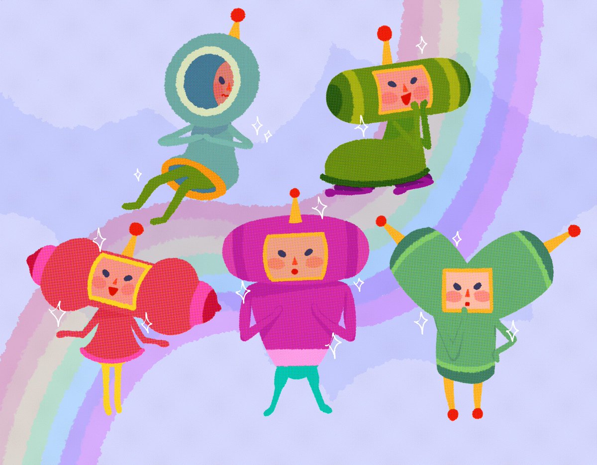 some more cousins #katamari.