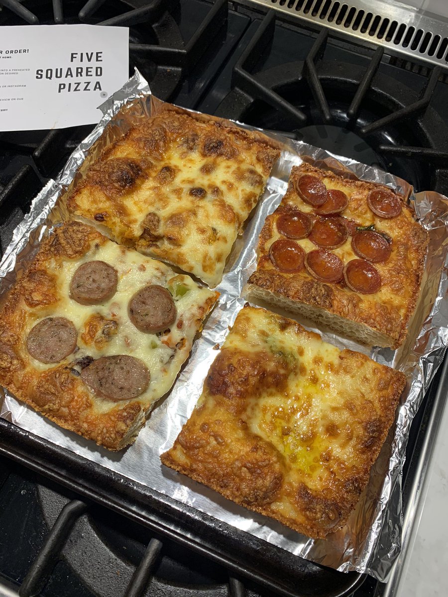 TheBjorlo's tweet image. I have eaten a different pizza every Friday since March. @fivesquared1 is easily in the top 3, might even be #1.  The ranch is life changing