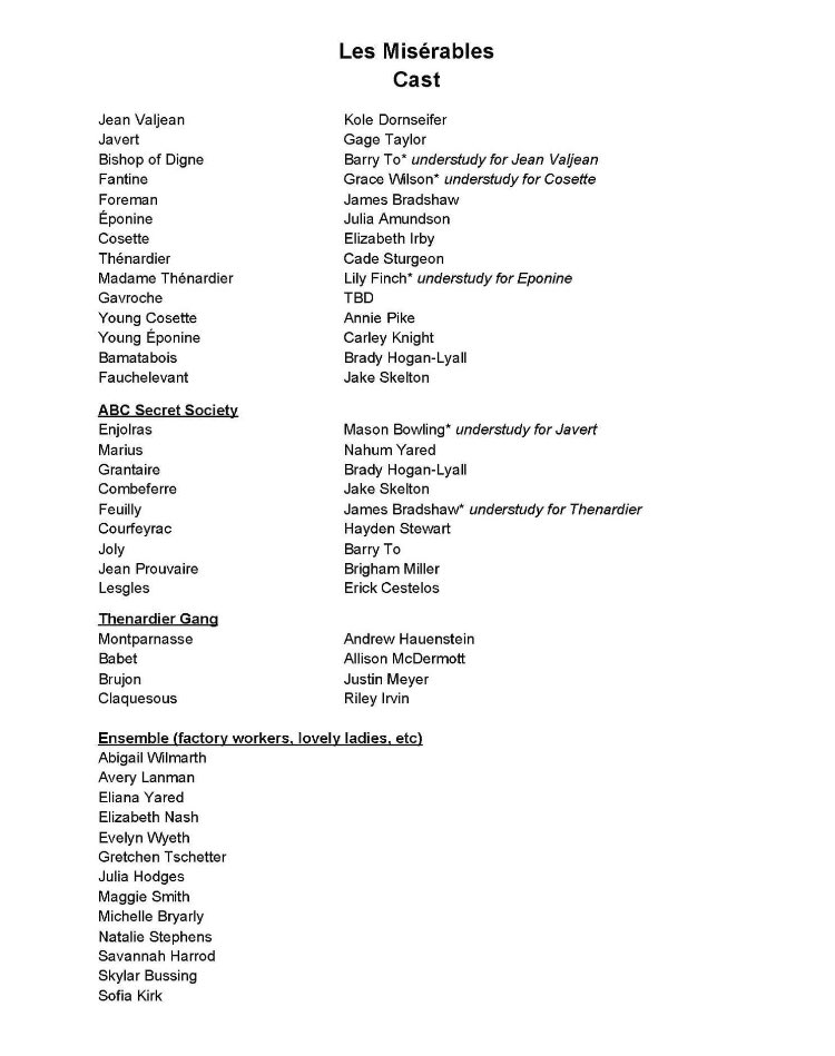 WylieDramaDir's tweet photo. Congratulations to the cast and crew of #wylietheatre Les Miserables!! https://t.co/d2XqnXOgiP