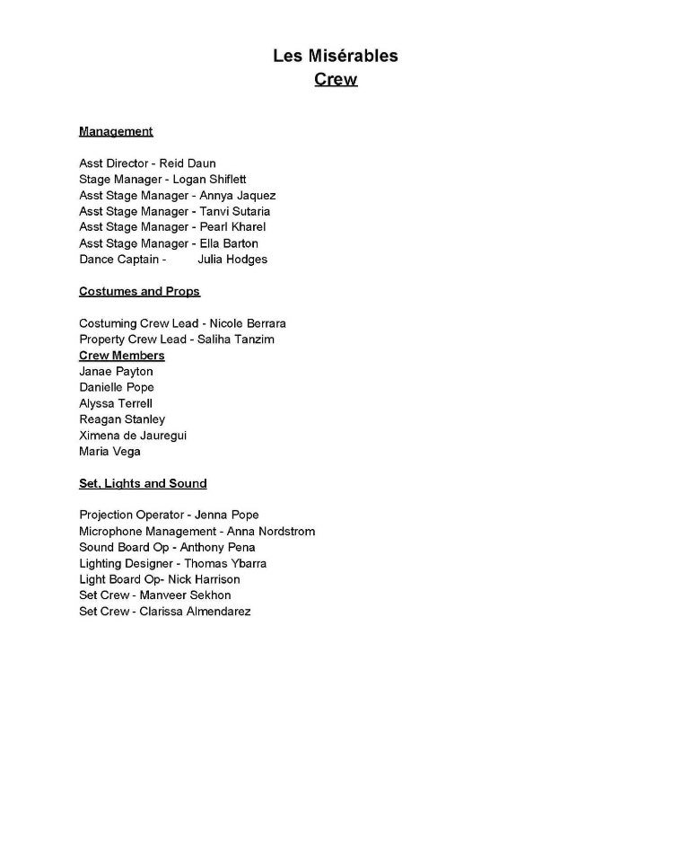 WylieDramaDir's tweet photo. Congratulations to the cast and crew of #wylietheatre Les Miserables!! https://t.co/d2XqnXOgiP