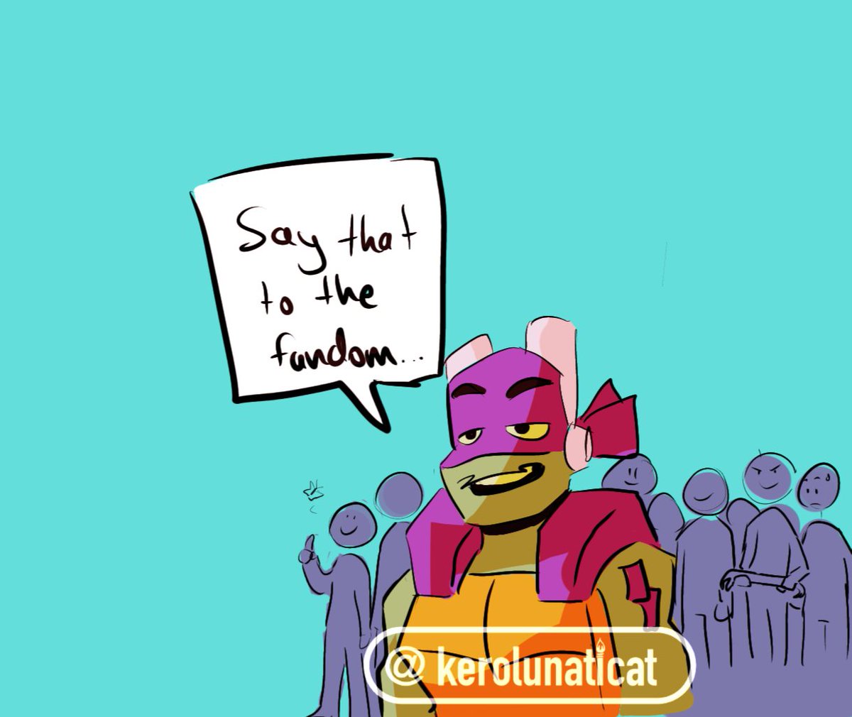 This  fandom is so wholesome and the interaction with the rottmnt crew is so special to me! I love you guys! #kerolunaticat #tmnt #saverottmnt #rottmnt #tmnt2018 #donatello #leonardo #disastertwins