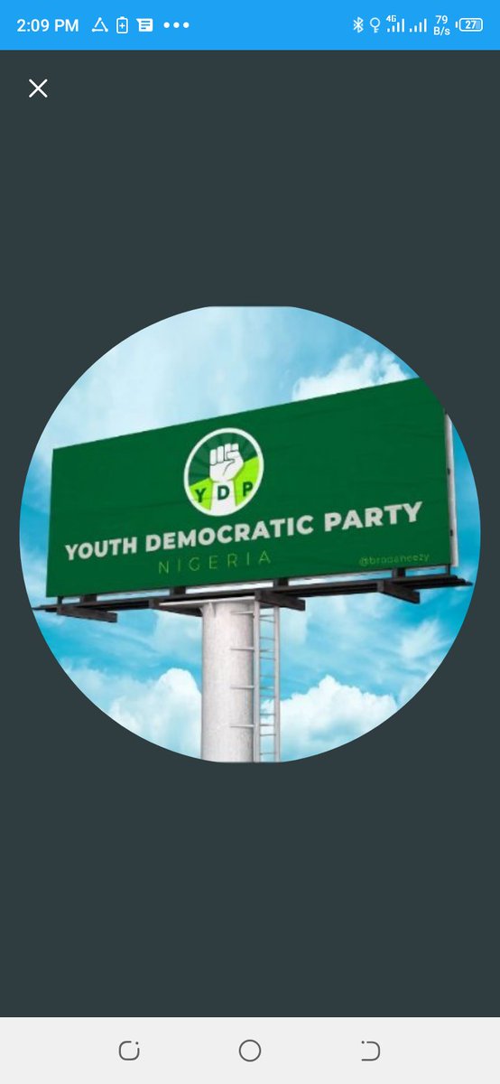 ROBIN_HEROS's tweet photo. Let's all the youths come together and make Y.D.P - (Youths Democratic Party) the party of the nation, for the nation, of the people and for the people in the country Nigeria !

Get it noted, stamped and sealed! https://t.co/sAlrEJEZvp