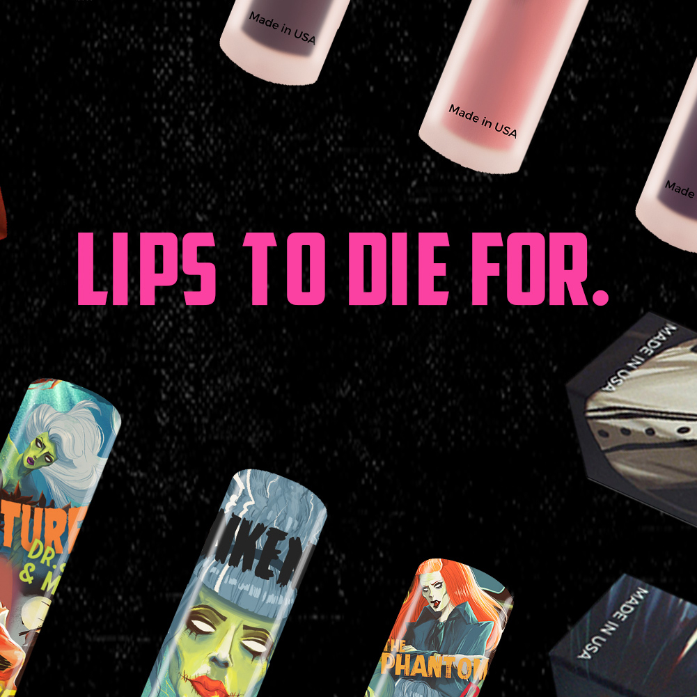 Sometimes a kiss can be Deadly.... #classichorror #matteliquidlipstick #smudgeproof