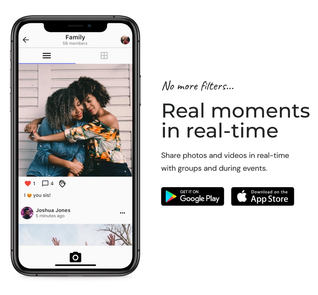 PixzApp's tweet photo. Share real moments in real-time away from social media. No filters, memes, hashtags, ads, or fake news. Just you and your crew sharing together. 

Get it for free in the app stores or visit our site https://t.co/ShQ4X0rCAN

#startups #app 
The anti- #Facebook #Instagram #snapchat https://t.co/HBwnrYDoaR