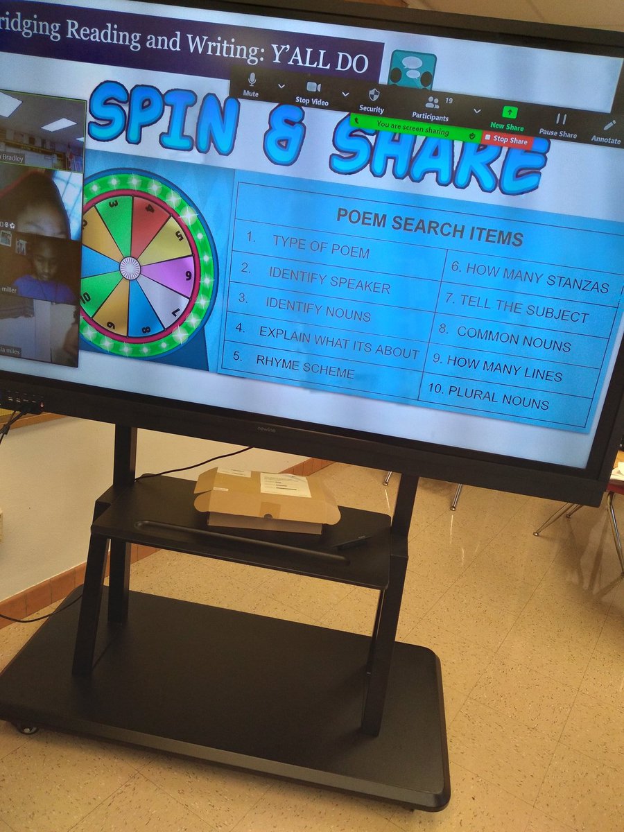 abradley1981's tweet photo. We put a "spin" on poetry today with Spin &amp; Share! @blair_panthers #thirdgraderocks https://t.co/lRV1uxDA13