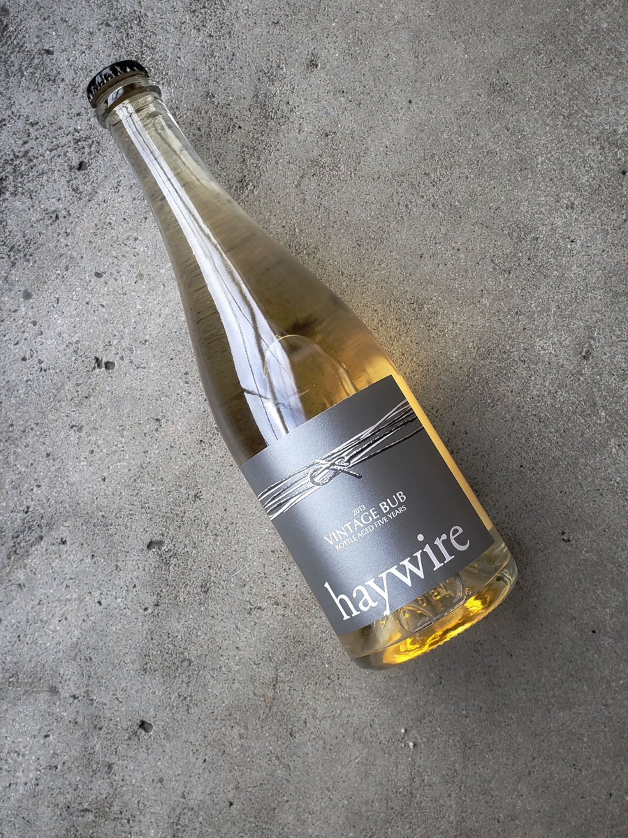 If you like our Bub, you are going to love Vintage Bub. This is our most special sparkling wine, a bubbly aged for 5 years in the bottle in the same method as traditional French sparkling wines. buff.ly/2Y1NS6X