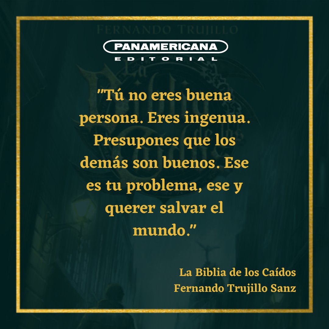 EdicionesMexico's tweet photo. “Ese es tu problema, ese y querer salvar el mundo…”
👉📚Reconocen esta frase, díganos a qué tomo pertenece.
.
.
#lbdc #labibliadeloscaidos #caidos #fernandotrujillo #saga #literaturajuvenil #lbdlc #frasesdelibros #citas #frases #quotes #amantedelibros #lectura https://t.co/UqOIqDxr8S