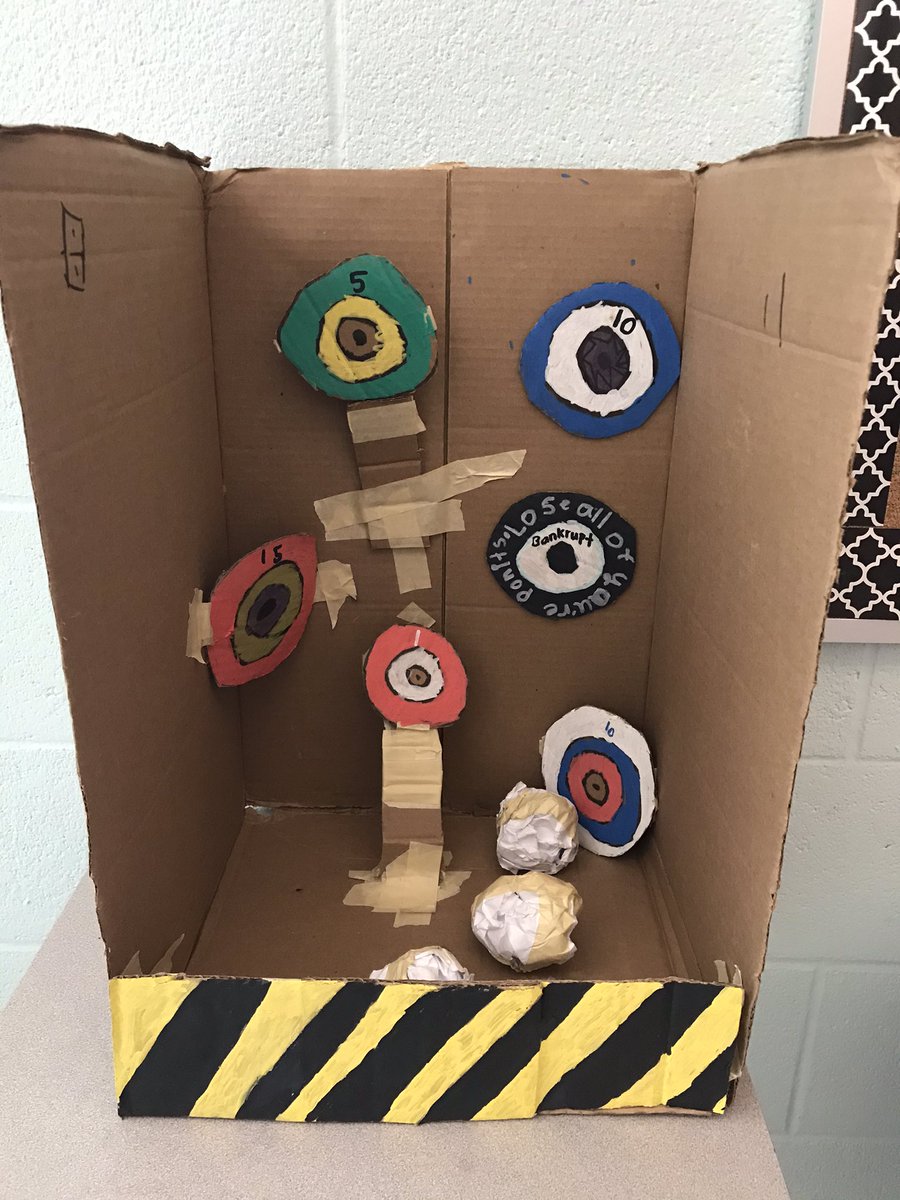 MsECPower's tweet image. “Miss, do you have a cardboard box?” One question and a few lunch periods and here we have it! A game for the whole class to enjoy! Kids are awesome! @StTeresasSchoo1 @ARoseKINDER1