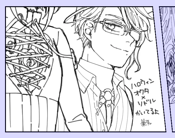 この角度描くの好き～
🐙🌹 