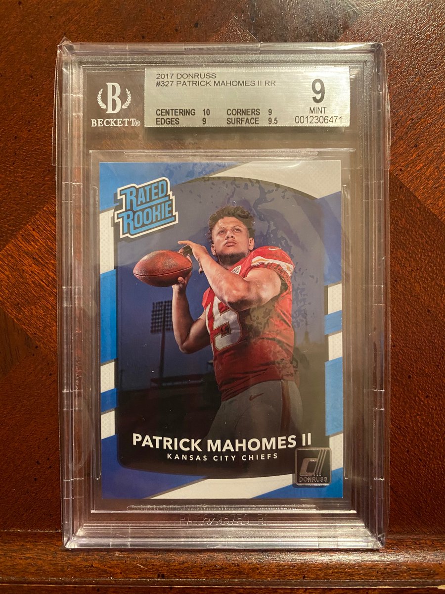 2017 Donruss #327 Patrick Mahomes II RR $450 shipped @Hobby_Connect @sports_sell https://t.co/R1lHwBQ6IA