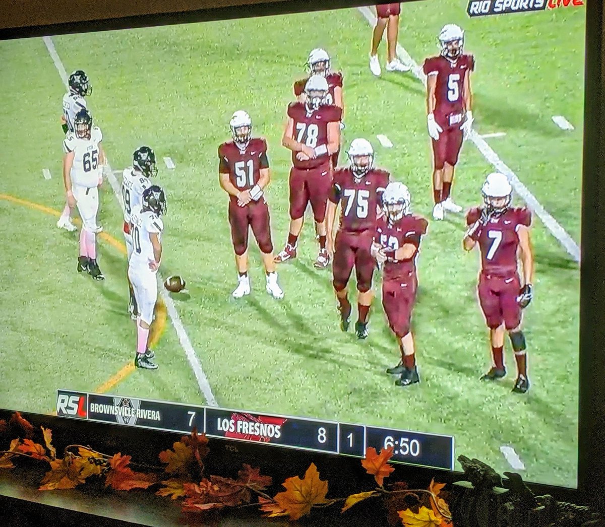 edlugoteach's tweet photo. Thanks to @Riosportslive, I get to see both my teams! Go Falcons Go! #maroonup https://t.co/8fDALsHPa0