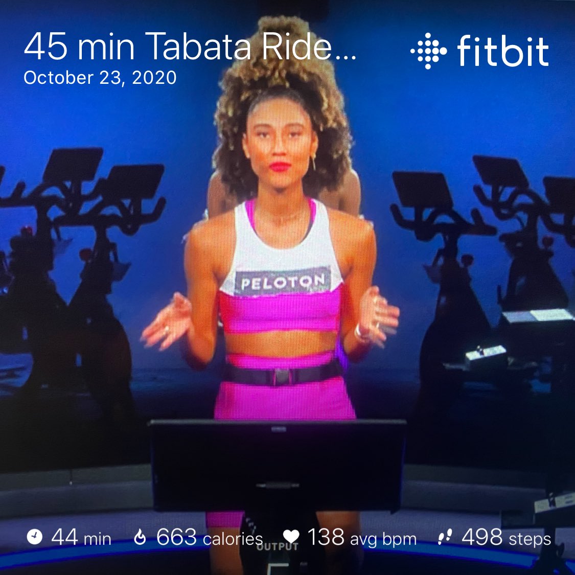 SpartyHawkCache's tweet photo. “56 Efforts.”
(WEIGHT: 208.3 LBS ... *after ride*)
(TEMP: bedroom climate)
(EXERTION: 45 mins on @onepeloton Tabata Ride workout w/ @AllymissLove)
(This will be the hardest ride you ever take.) 🙅🏻♂️
#TestYourWill #EmbraceTheChallenge #MaintainSameOutput https://t.co/csAXESXRV9