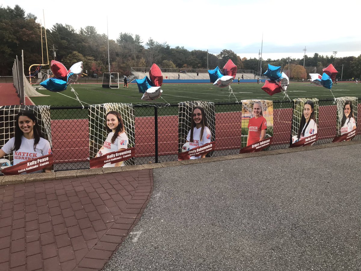 NatickGSoccer20's tweet photo. 3-0 win tonight over Needham! 
Hacker to Browning 
Graves to Campana
Emma Grant to Grady 

And Senior Night!! https://t.co/t2yrn7yE4O