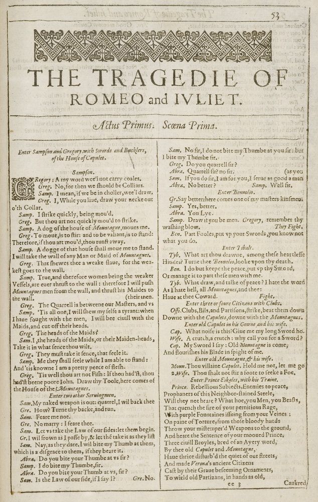 What Shakespeare named his playscript.7/