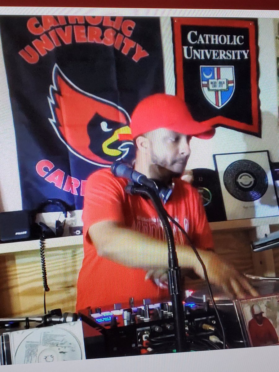 hookette's tweet photo. #cardinalweekend2020 who needs to be there in person when you can enjoy the DJ virtually. https://t.co/5JXZdi5HwR