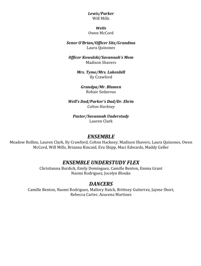 Congratulations to the cast of Freaky Friday!! #raiderthespians