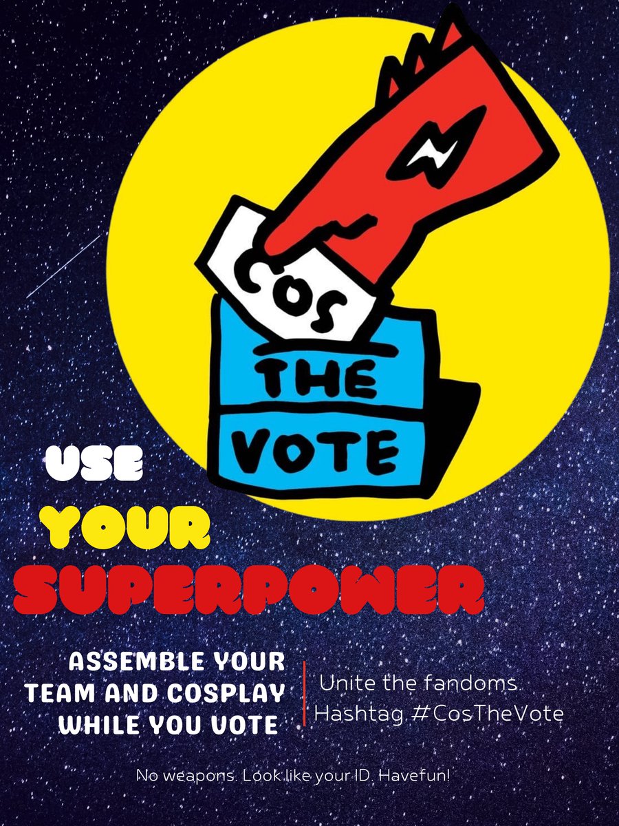 anupamnigam's tweet photo. If I'd known #CosTheVote was a thing I would have stolen some wardrobe from #Defiance or #Mechx4. Anyway, seems like a fun way to #vote https://t.co/VK2ExqRcHo