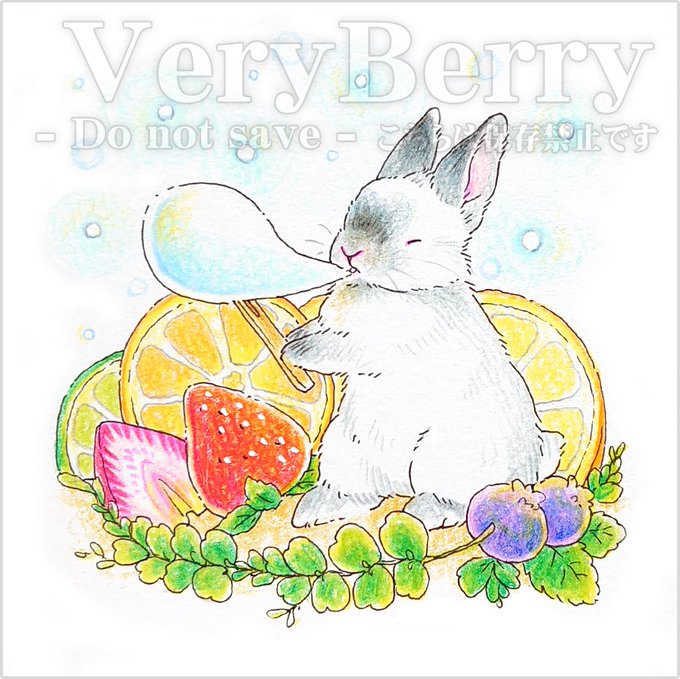 「kiwi (fruit) rabbit」 illustration images(Latest)