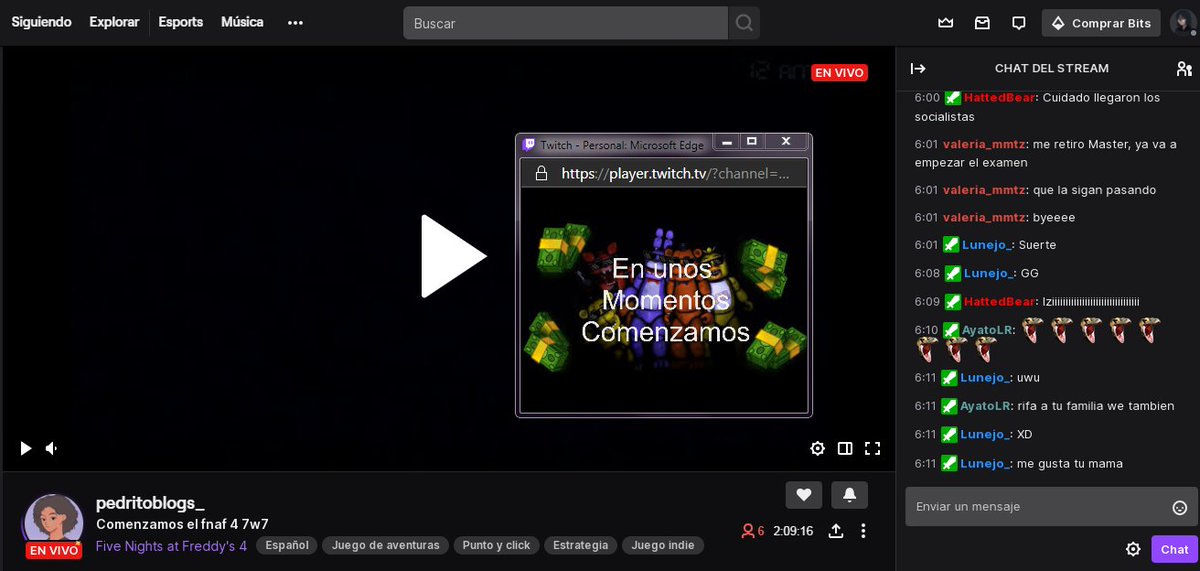 Horus_EF12's tweet photo. asi veo los streams de @Pedritoblogs1 pa que no valla lageado https://t.co/pNZ3nzWL0F