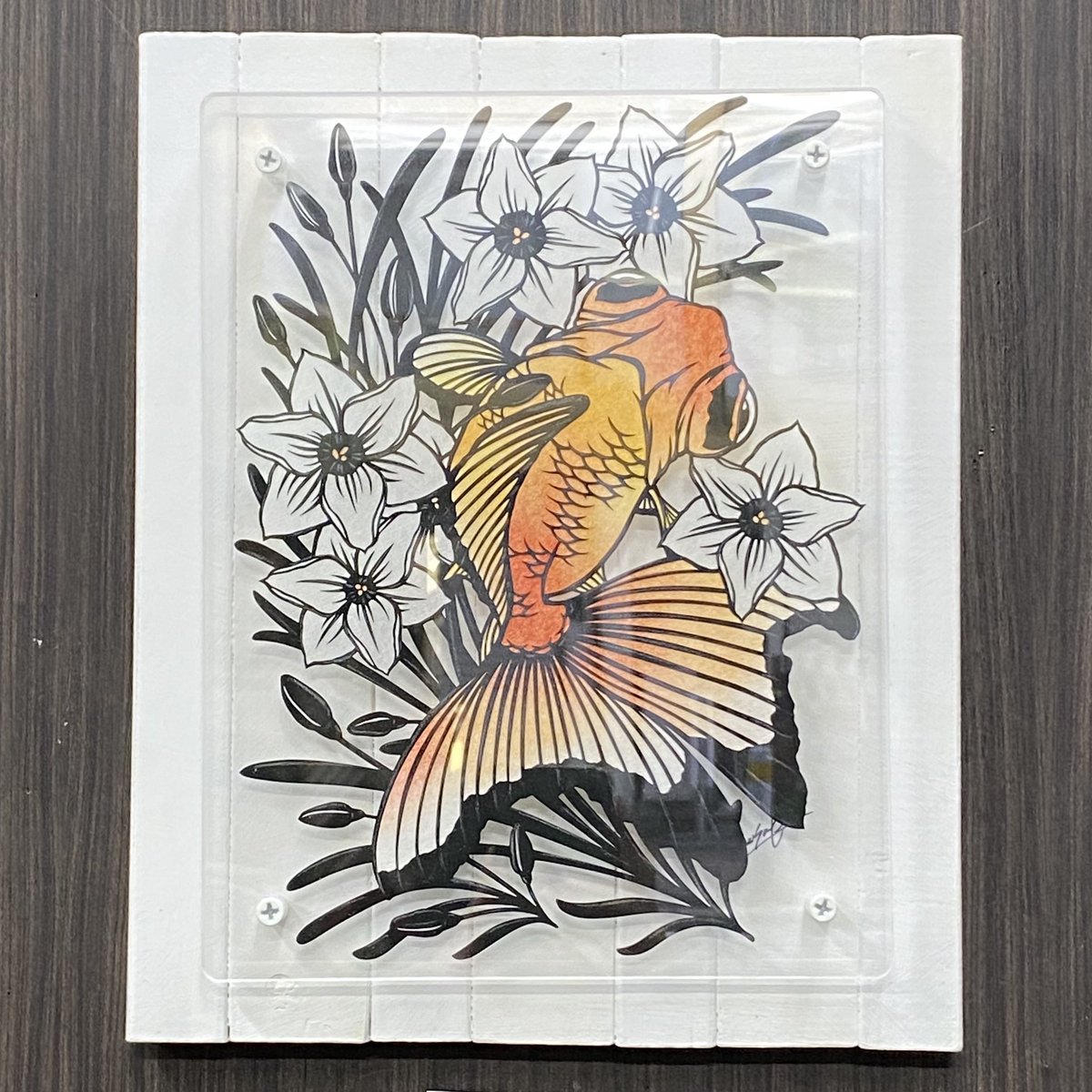 #ミニ自在展 出展作家
雅人(@mimic0928)さんの作品。

レッサーパンダ蝶尾と水仙がとても合っていますね。
綺麗なオレンジが映えます♪
今日は追加作品がたくさんあるみたいですよ〜! 