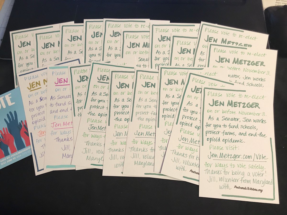 Here’s 40 #postcardstovoters from today’s 48... headed to NY for @JenMetzgerNY to #ReElectJEN & @HillaryScholten to #VoteHillaryforMI3 
Join us! Text join to 484-275-2229!