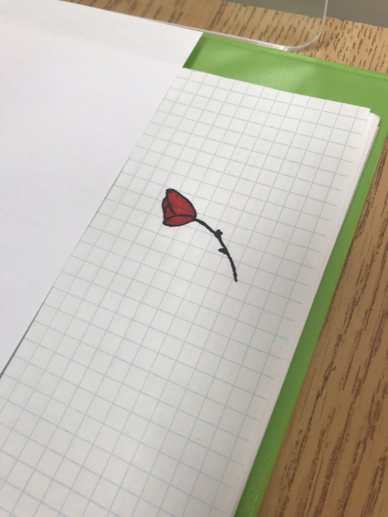 Warm Fuzzy Moment: Little buddy missed the flowers on this foggy Autumn day, made something colourful and said it made him feel hopeful 🥺