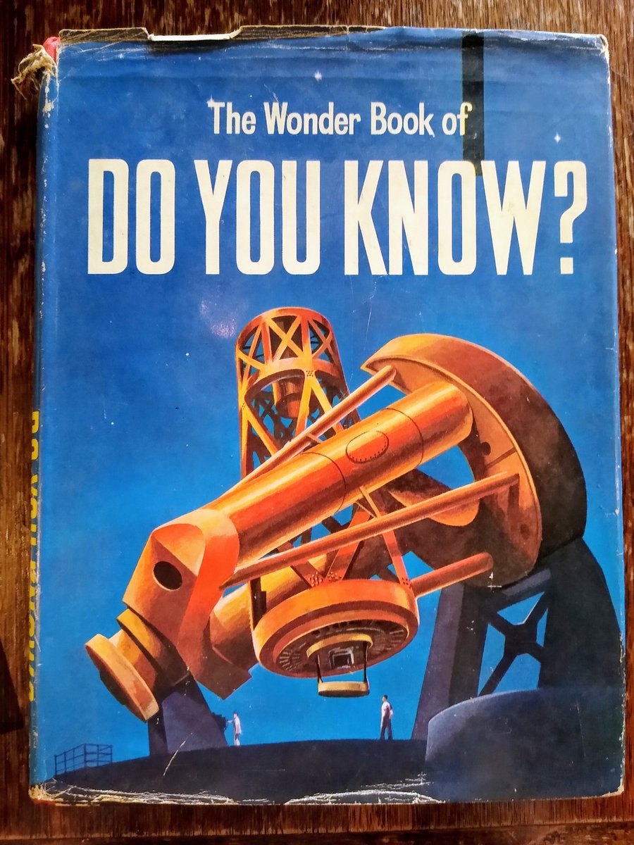 Mary_Shelley's tweet photo. Heck yeah friends please see today's thrift shop gold strike haul for the @scarfolk & @HooklandGuide - tinged sort of vaguely creepy children's science book shelf
#vintagebooks #retroscience https://t.co/0XmMiP2q07