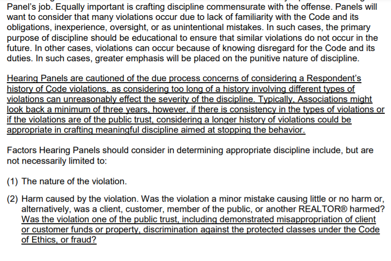 Hearing Panels can look back as far into one's (social media) history as necessary to apply discipline when the problem is "a violation of public trust," as these amendments would turn any act of "hate speech" into.