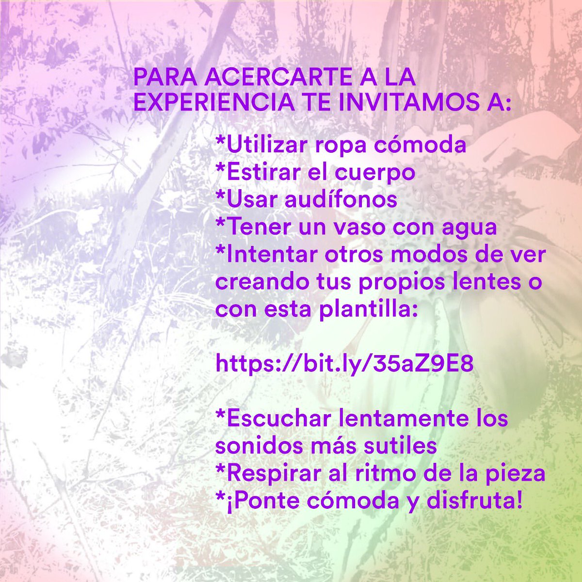 Artemasciencia's tweet photo. 21:00 hrs mañana live streaming de nuestro proyecto colaborativo: Tercer Cuerpo Sonoro. Una deriva digital que explora diferentes relaciones con el entorno, la naturaleza, los humanos y no-humanos desde la formulación de un cuerpo intersubjetivo.
🍃🦄🔥🐚✨https://t.co/bMSqq41vTr https://t.co/LpsznmnJkx