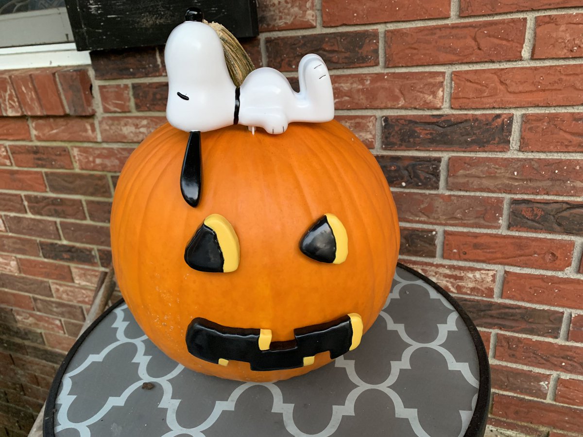 Helped my Daddy decorate his porch for Halloween 🎃!