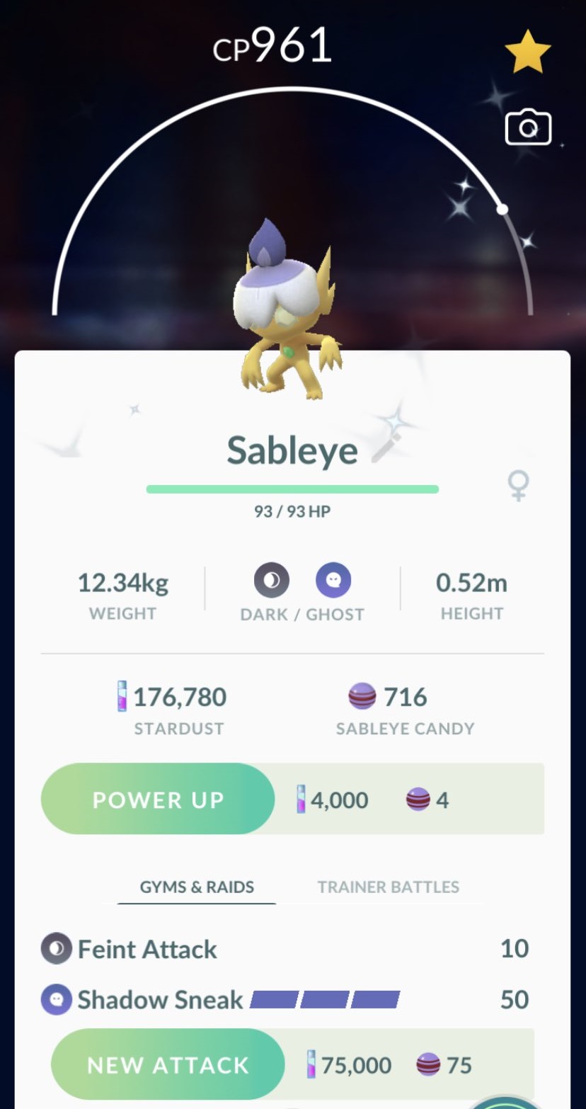 Shiny Sableye - Pokemon Go