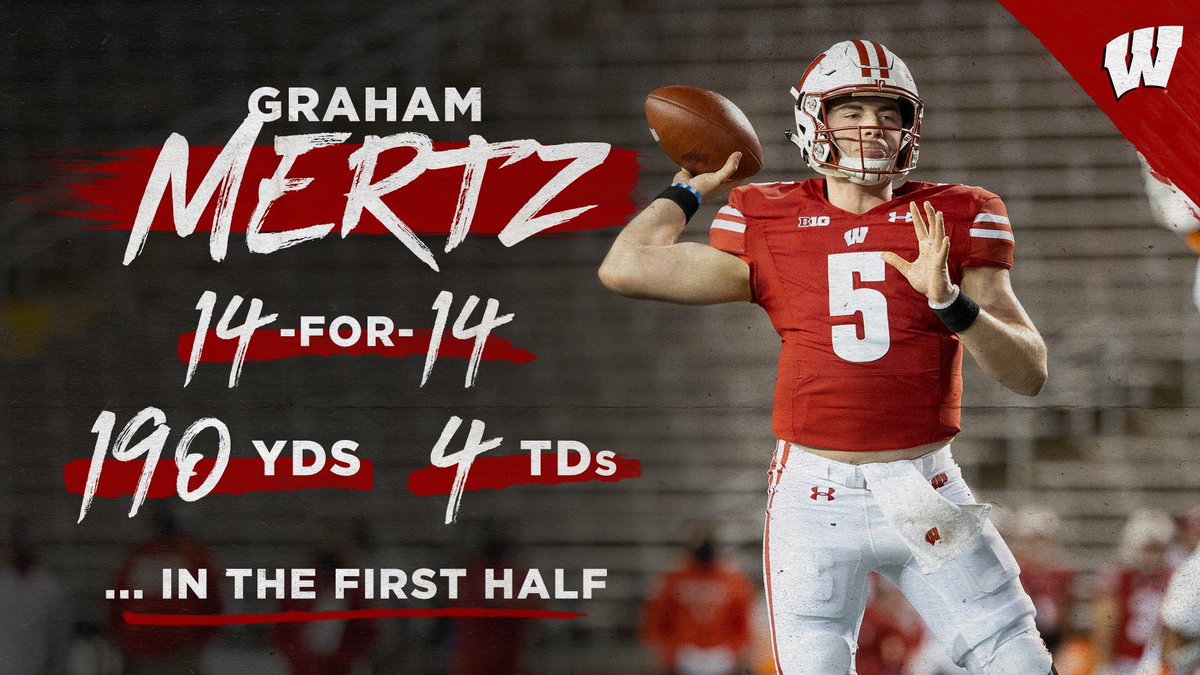 BadgerFootball's tweet photo. #MERTZSZN https://t.co/1iRBnLvMiF