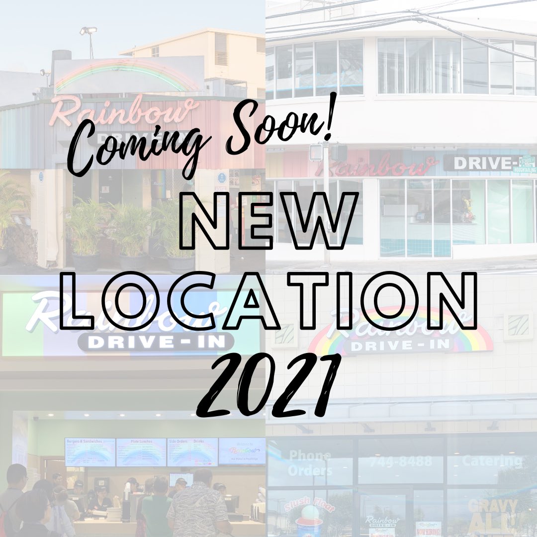 We have some exciting news to share! We will be opening a new #rainbowdrivein location in 2021! 🌈 Can you guess where? #comingsoon