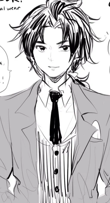 no new art really for main but uhhhhhhh im getting used to drawing cyrus on the side acc ?? im getting stronger.... 