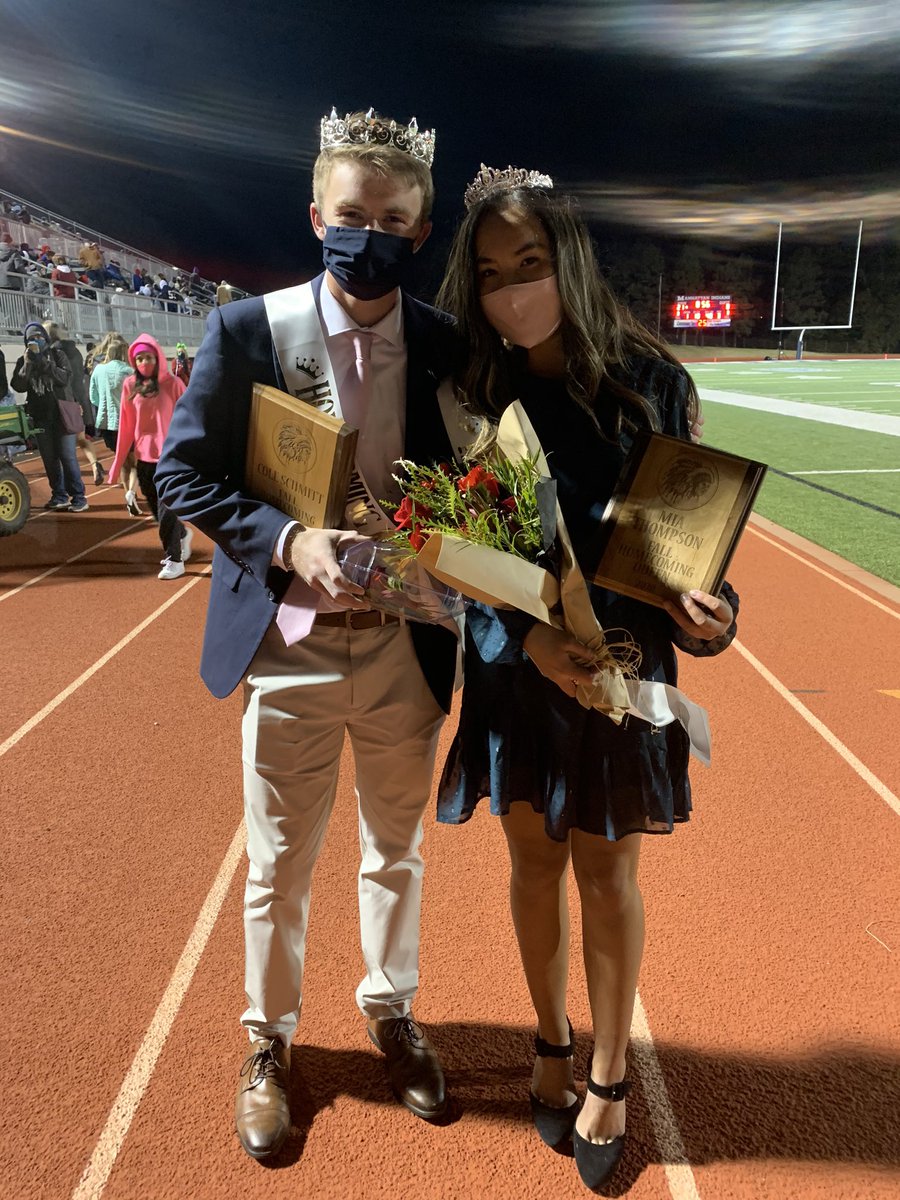MHS_Tribe's tweet photo. Congratulations to Cole &amp; Mia on being the 2020 Fall Homecoming Royalty! Thank you for representing our school so well! ❤️🤍💙 https://t.co/f5kWlJqCTr