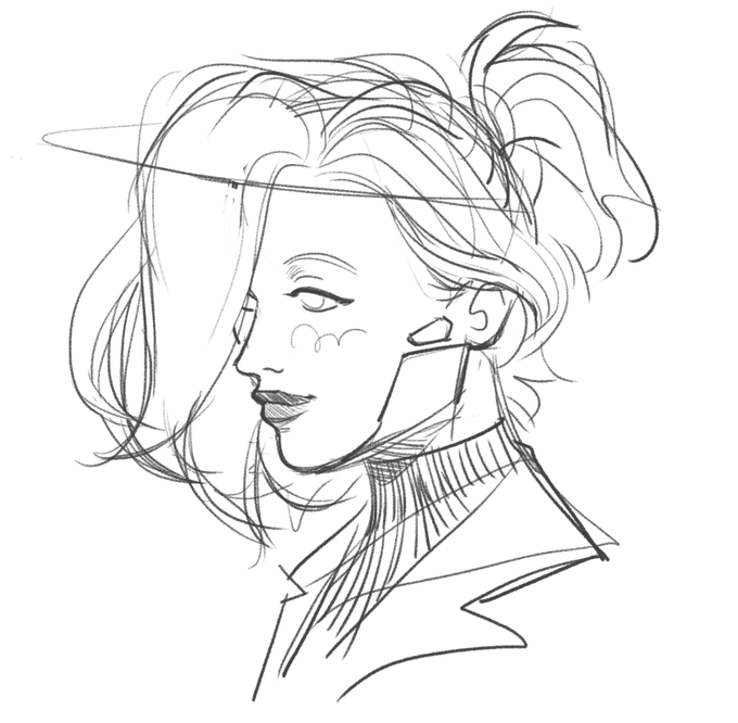 I think this mercy sketch is pretty cute too 🤧 #overwatch 