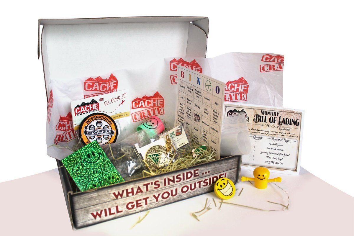 The4sAwakens's tweet image. Cache Crates are officially now open for new members!
cachecrate.com/?via=the4sawak…
October 25th - October 30th at Midnight PT
Use coupon code:  CREW10  for 10% off of your first payment!
May The 4s Be With You!
#CacheCrate #CacheAdvance #Geocaching