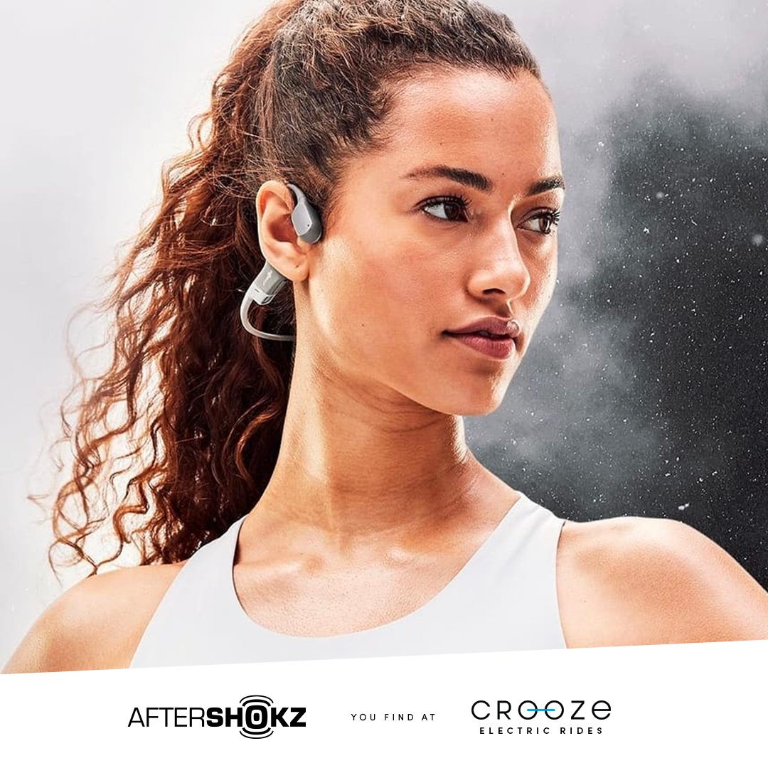 Aftershokz Open Ear Listening: With nothing inside or over your ears, patented bone conduction technology allows for total awareness and comfort while you listen.

Browse the range: crooze.com.au/collections/af…

#crooze #croozeelectric #aftershokz #headphones