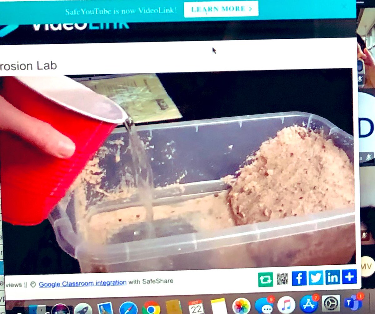 VetriRenee's tweet photo. Teaching science remotely &amp; hybrid with the help of your ELL  teacher is so much fun! Learning more about rocks &amp; minerals through weathering using                   @wakelet , #billnyethescienceguy, an erosion lab &amp; #jeopardy for review! @AlanBShepPrin #edtechob @MicrosoftTeams https://t.co/T94CI0pLQg