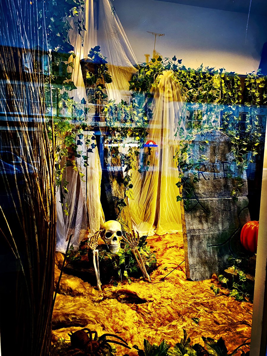 Make sure you see our Halloween window.....if you are brave enough! 👻💀🧟‍♀️#halloween #scary #windowdisplay #coldstream #scottishborders #scotlandstartshere