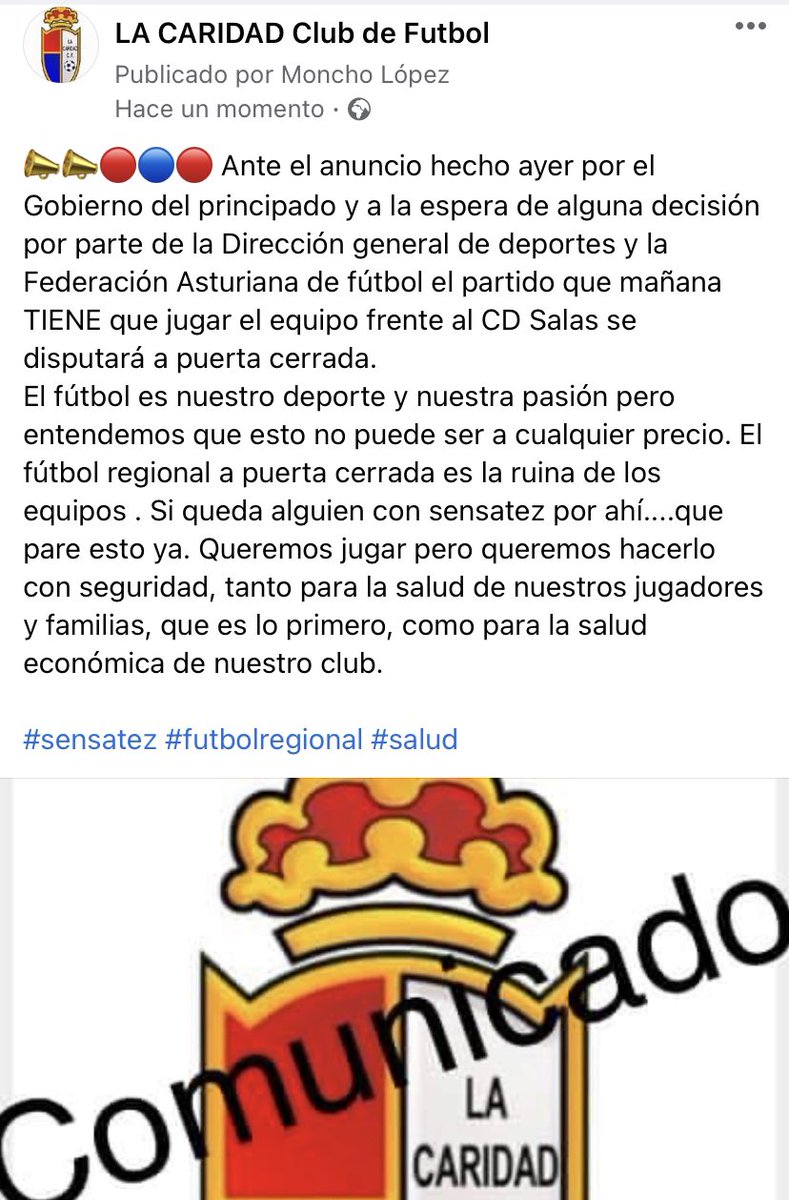 @La Caridad c.f (@lacaridadcf) on Twitter photo 