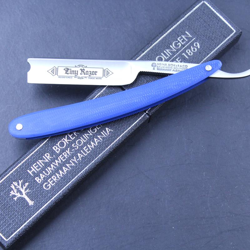 invisibleedge's tweet photo. The 4/8 Tiny Razor with a barber's notch from Boker is certainly small and is ideal for beard detailing, shaving legs or indeed any other area you wish to depilate.

https://t.co/fSYIlpTtoo

#boker #shavinglegs #beardcare #straightrazors  #wetshaving
#cutthroatrazor #barberlife https://t.co/RFgYtqparM
